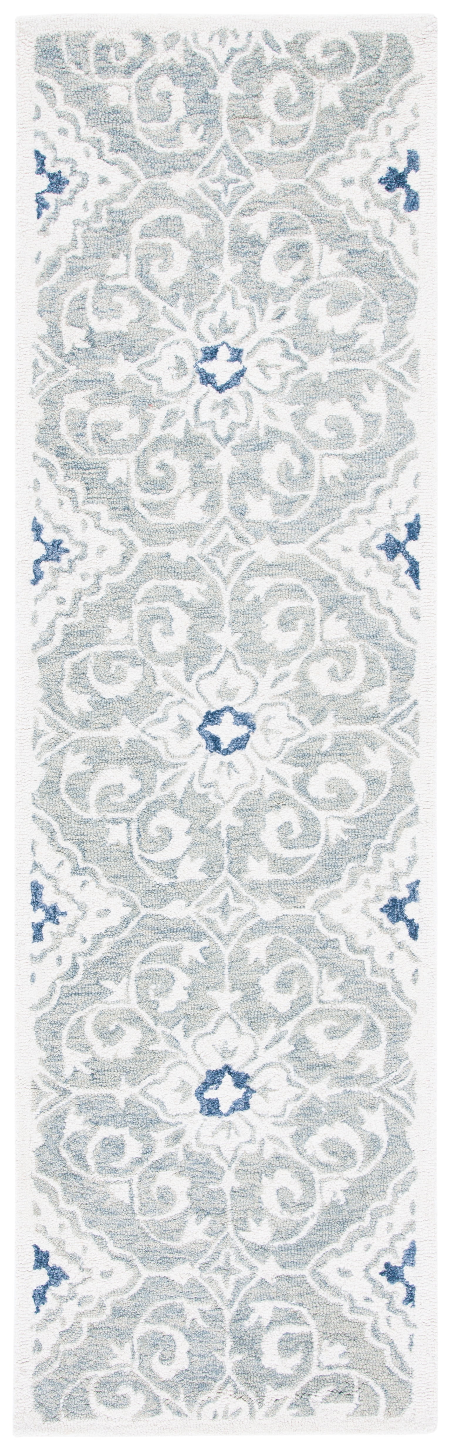 Ivory Elegance 27'' Hand-Tufted Wool Americana Runner Rug