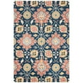 thumbnail image 1 of SAFAVIEH Roslyn Magdalena Floral Wool Area Rug, Navy/Multi, 6' x 9', 1 of 8