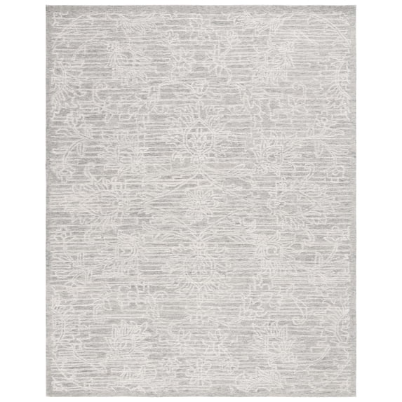 SAFAVIEH Roslyn Olivia Abstract Area Rug, Light Grey/Ivory, 8' x 10'