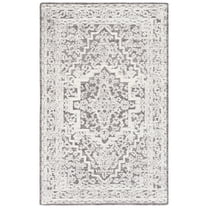 SAFAVIEH Roslyn Rionach Medallion Area Rug, Dark Grey/Ivory, 8' x 10'