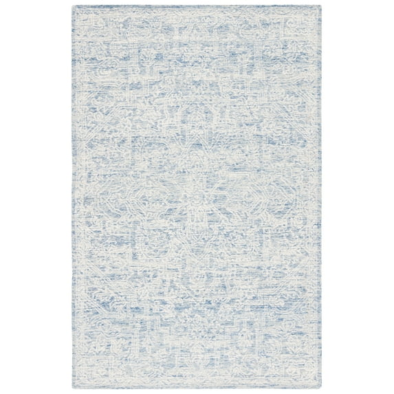 SAFAVIEH Roslyn Rordan Abstract Area Rug, Blue/Ivory, 4' x 6'