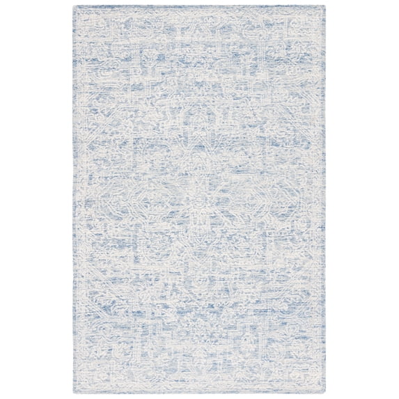 SAFAVIEH Roslyn Rordan Abstract Area Rug, Blue/Ivory, 6' x 9'