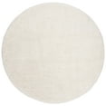 thumbnail image 1 of SAFAVIEH Royal Hartley Solid Plush Shag Area Rug, Ivory, 6'7" x 6'7" Round, 1 of 5
