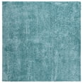 thumbnail image 1 of SAFAVIEH Royal Juliet Solid Plush Shag Area Rug, Aqua, 6'7" x 6'7" Square, 1 of 8