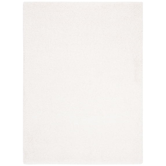 SAFAVIEH Royal Juliet Solid Plush Shag Area Rug, Cream, 4' x 6'