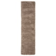 thumbnail image 1 of SAFAVIEH Royal Juliet Solid Plush Shag Runner Rug, Brown, 2'2" x 8', 1 of 8