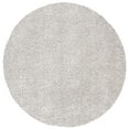 thumbnail image 1 of SAFAVIEH Royal Ronnette Solid Plush Shag Area Rug, Light Grey, 6'7" x 6'7" Round, 1 of 8