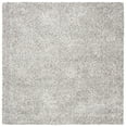thumbnail image 1 of SAFAVIEH Royal Ronnette Solid Plush Shag Area Rug, Light Grey, 6'7" x 6'7" Square, 1 of 9