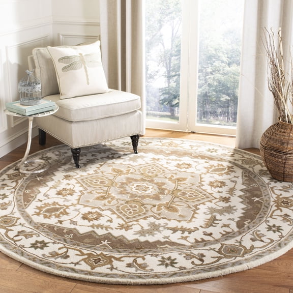 SAFAVIEH Royalty ROY700B Handmade Beige / Sage Rug