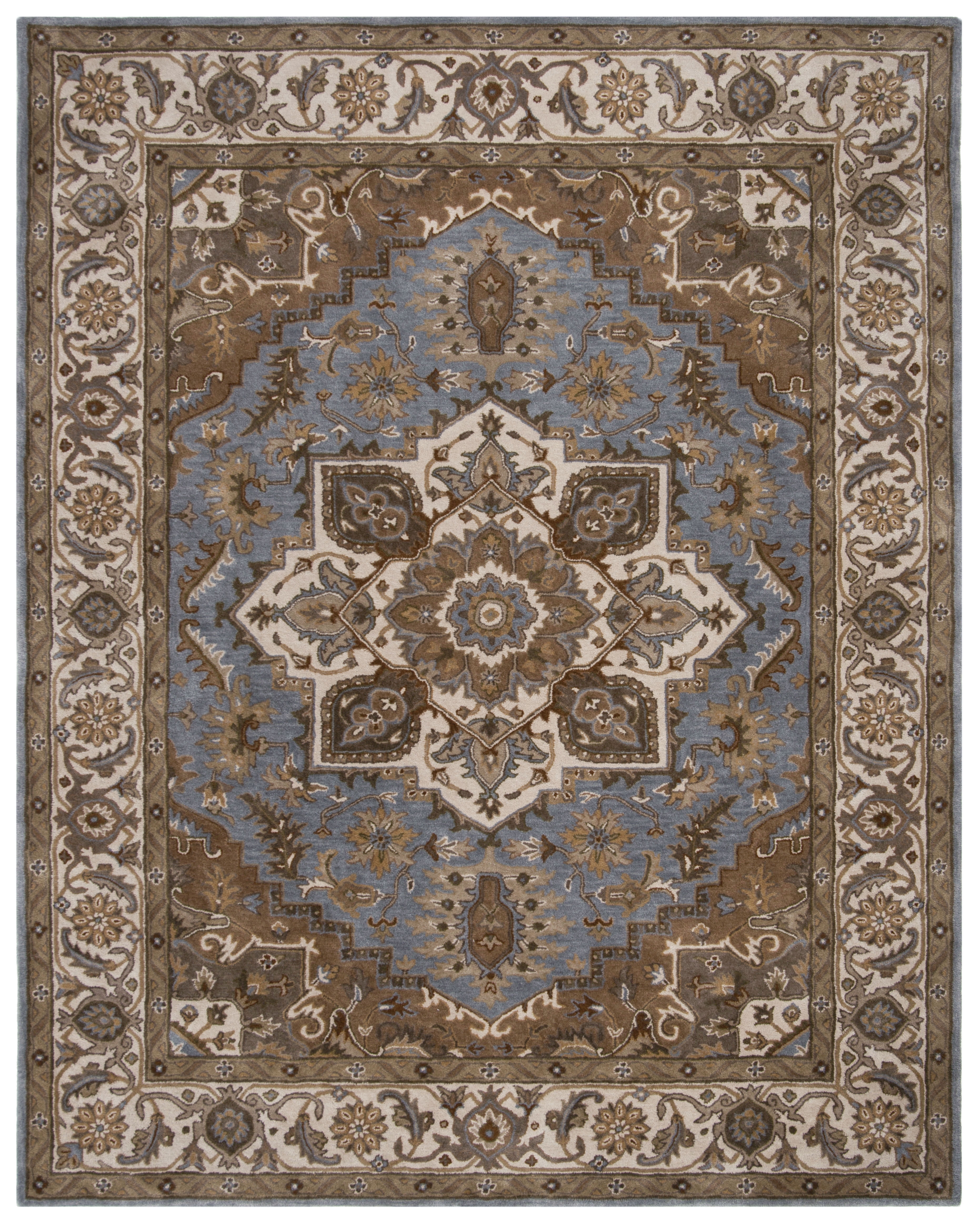 SAFAVIEH Royalty ROY700M Handmade Light Blue / Beige Rug