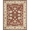thumbnail image 1 of SAFAVIEH Royalty Taylor Traditional Wool Area Rug, Red/Ivory, 8' x 10', 1 of 9