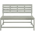 thumbnail image 1 of SAFAVIEH Ruben Balcony Outdoor Convertible Bench/Table, Ash Grey, 1 of 15