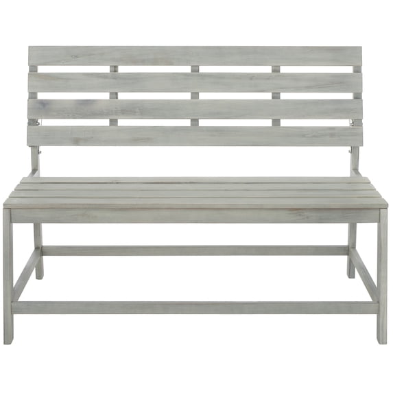 SAFAVIEH Ruben Balcony Outdoor Convertible Bench/Table, Ash Grey