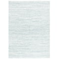 thumbnail image 1 of SAFAVIEH Rumi Barrett Striped Polyester Shag Area Rug, Aqua/Ivory, 8' x 10', 1 of 7