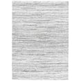 thumbnail image 1 of SAFAVIEH Rumi Barrett Striped Polyester Shag Area Rug, Dark Gray/Ivory, 5'3" x 7'6", 1 of 8