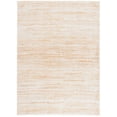 thumbnail image 1 of SAFAVIEH Rumi Barrett Striped Polyester Shag Area Rug, Gold/Ivory, 5'3" x 7'6", 1 of 7