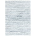 thumbnail image 1 of SAFAVIEH Rumi Barrett Striped Polyester Shag Area Rug, Light Blue/Ivory, 4' x 6', 1 of 8