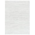 thumbnail image 1 of SAFAVIEH Rumi Barrett Striped Polyester Shag Area Rug, Light Gray/Ivory, 8' x 10', 1 of 8