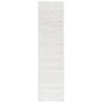 thumbnail image 1 of SAFAVIEH Rumi Barrett Striped Polyester Shag Runner Rug, Ivory/Light Beige, 2'2" x 8', 1 of 7
