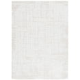 thumbnail image 1 of SAFAVIEH Rumi Beumont Solid Polyester Shag Area Rug, Ivory/Light Beige, 5'3" x 7'6", 1 of 8