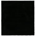 thumbnail image 1 of SAFAVIEH Rumi Blaire Solid Polyester Shag Area Rug, Black, 6'7" x 6'7" Square, 1 of 7