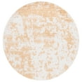 thumbnail image 1 of SAFAVIEH Rumi Derek Abstract Polyester Shag Area Rug, Gold/Ivory, 6'7" x 6'7" Round, 1 of 10