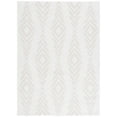 thumbnail image 1 of SAFAVIEH Rumi Elsie Geometric Polyester Shag Area Rug, Ivory/Light Beige, 8' x 10', 1 of 7