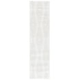 thumbnail image 1 of SAFAVIEH Rumi Elsie Geometric Polyester Shag Runner Rug, Ivory/Light Beige, 2'2" x 8', 1 of 7
