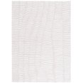 thumbnail image 1 of SAFAVIEH Rumi Janie Abstract Polyester Shag Area Rug, Ivory/Light Beige, 9' x 12', 1 of 7