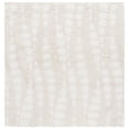 thumbnail image 1 of SAFAVIEH Rumi Jasmine Abstract Polyester Shag Area Rug, Ivory/Light Beige, 6'7" x 6'7" Square, 1 of 10