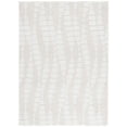 thumbnail image 1 of SAFAVIEH Rumi Jasmine Geometric Polyester Shag Area Rug, Ivory/Light Beige, 8' x 10', 1 of 7
