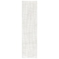 thumbnail image 1 of SAFAVIEH Rumi Jasmine Geometric Polyester Shag Runner Rug, Ivory/Light Beige, 2'2" x 8', 1 of 7