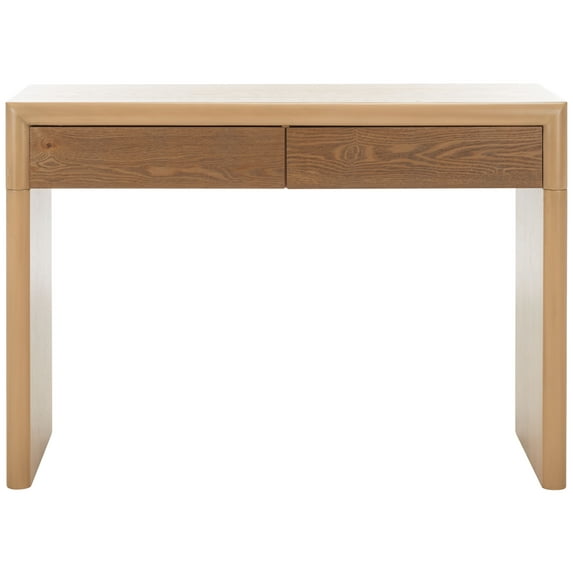 SAFAVIEH Rune Console Table with Drawer, Natural Wood