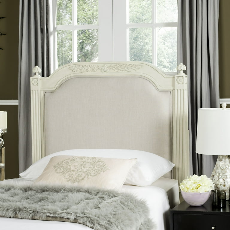 SAFAVIEH Rustic Wood Traditional Upholstered Headboard Twin