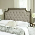 thumbnail image 1 of SAFAVIEH Rustic Wood Tufted Upholstered Headboard, Queen, Taupe, 1 of 6