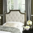 thumbnail image 1 of SAFAVIEH Rustic Wood Tufted Upholstered Headboard, Twin, Beige Linen, 1 of 4