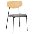 thumbnail image 1 of SAFAVIEH Ryker Modern Style Dining Chair, Oak/Grey, Set of 2 (20 in. W x 18.8 in. D x 32.5 in. H), 1 of 7