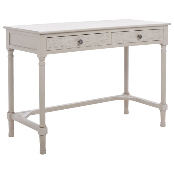 SAFAVIEH Ryleigh 2-Drawer Desk Taupe