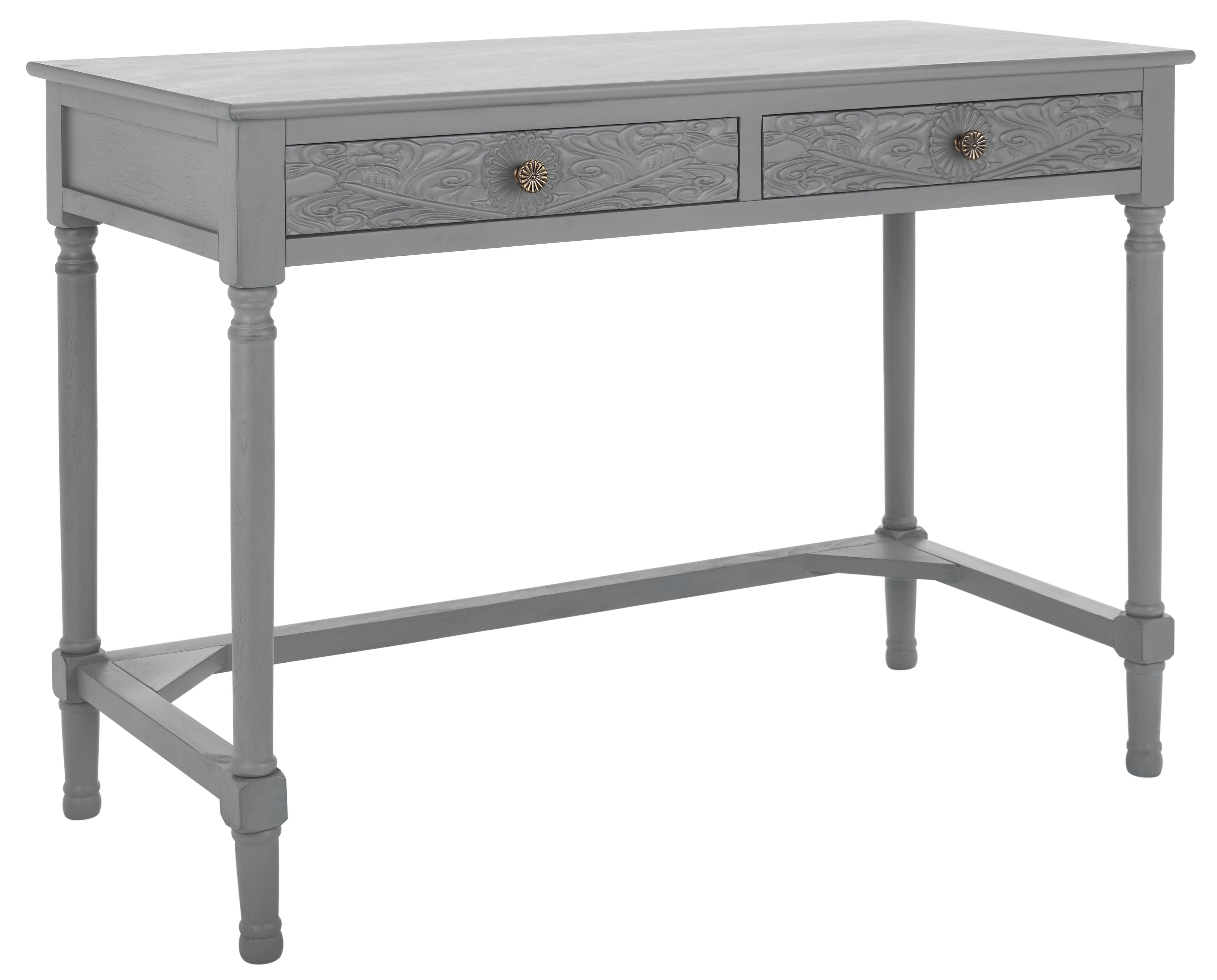 Living Essentials Writing Desk in Distressed Grey