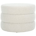 thumbnail image 1 of SAFAVIEH Ryth Glam Boucle Ottoman, Light Beige, 1 of 8