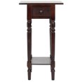 thumbnail image 1 of SAFAVIEH Sabrina End Table With Storage Drawer Dark Cherry, 1 of 4