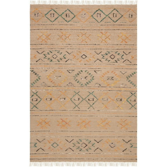 SAFAVIEH Safari Ambre Geometric Area Rug, Multi, 4' x 6'