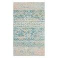 thumbnail image 1 of SAFAVIEH Saffron Candelario Floral Cotton Area Rug, Turquoise/Peach, 3' x 5', 1 of 3
