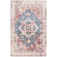 thumbnail image 1 of SAFAVIEH Saffron Ekaterina Floral Bordered Area Rug, Beige/Blue, 4' x 6', 1 of 9