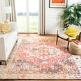thumbnail image 1 of SAFAVIEH Saffron Ekaterina Floral Bordered Area Rug, Ivory/Red, 8' x 10', 1 of 5