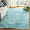 thumbnail image 1 of SAFAVIEH Saffron Erksine Geometric Polyester Area Rug, Aqua/Blue, 4' x 6', 1 of 7