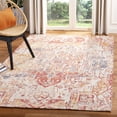 thumbnail image 1 of SAFAVIEH Saffron Erksine Geometric Polyester Area Rug, Red/Cream, 4' x 6', 1 of 7