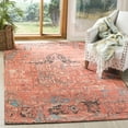 thumbnail image 1 of SAFAVIEH Saffron Erksine Geometric Polyester Area Rug, Rust/Blue, 4' x 6', 1 of 7