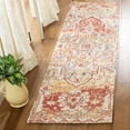thumbnail image 1 of SAFAVIEH Saffron Erksine Geometric Polyester Runner Rug, Red/Cream, 2'3" x 8', 1 of 7