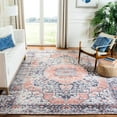 thumbnail image 1 of SAFAVIEH Saffron Ethelinda Floral Bordered Area Rug, Navy/Ivory, 8' x 10', 1 of 7